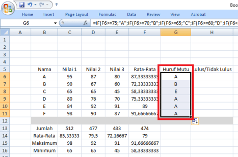 hasil fix if bersarang